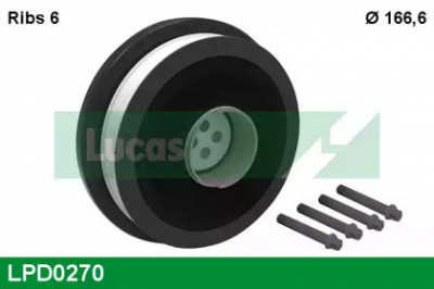LUCAS ENGINE DRIVE lpd0270 -  Ременный шкив, коленчатый вал